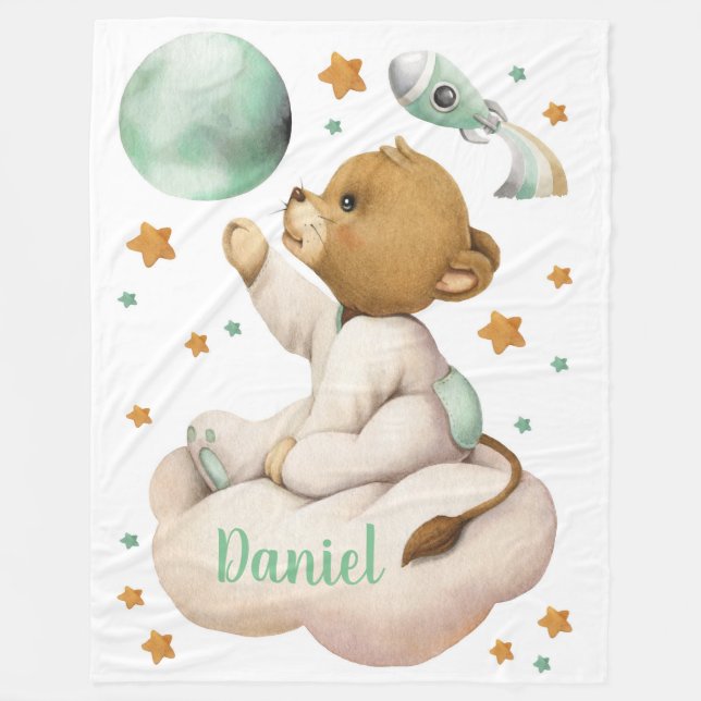 Couvertures en polaire de Lion Space (Devant)