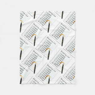 COUVERTURES EN POLAIRE - LISTE DE COURSES VODKA