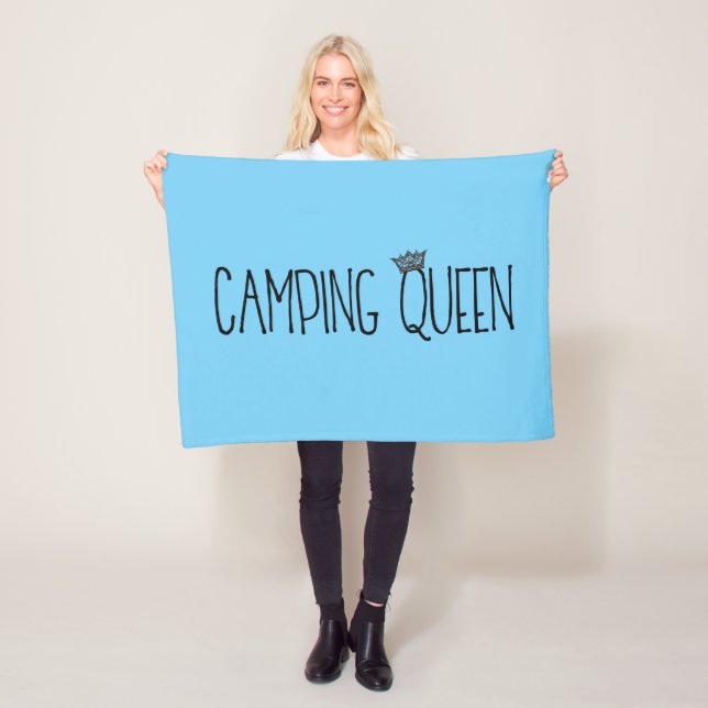Couvertures en toison "Camping Queen" (En situation)