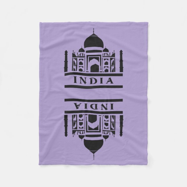 couvertures en toison couleur INDIA (Devant)