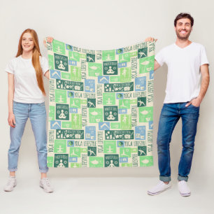 Couvertures en toison Motif de yoga
