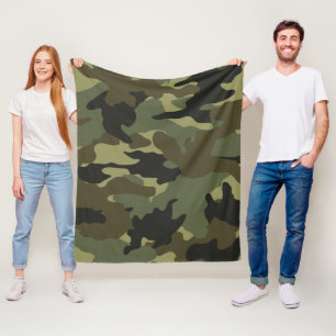 Couvertures faites sur commande militaires vertes