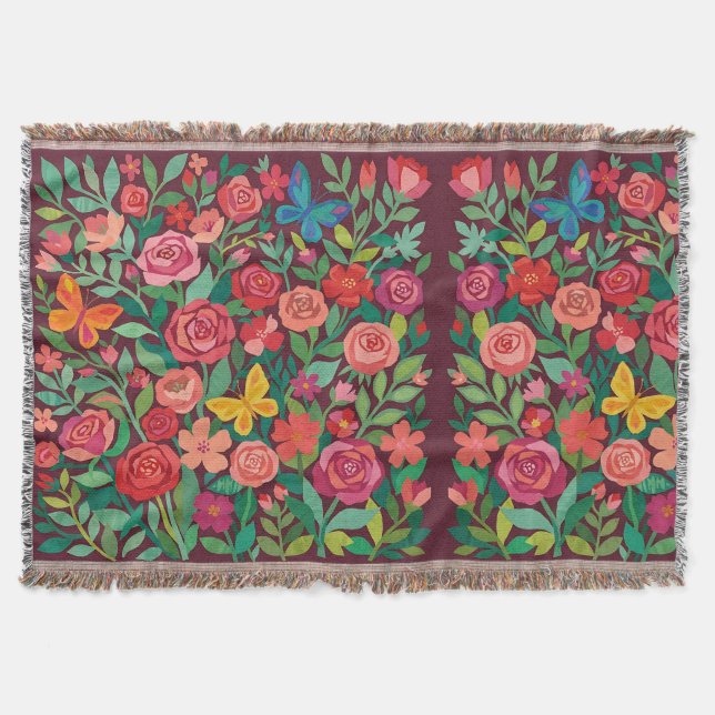 Couvertures Papillons Roses Matisse Abstraites (Devant)