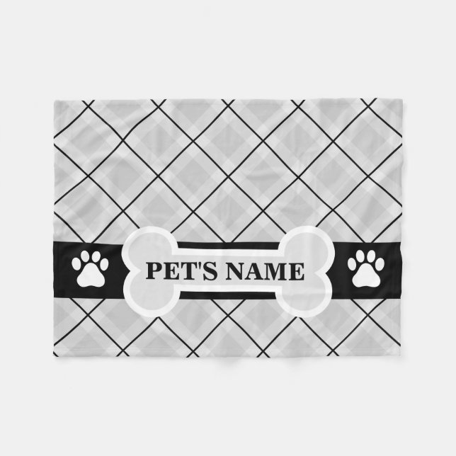 Couvertures pour chiens avec empreinte de patte pe (Devant (Horizontal))
