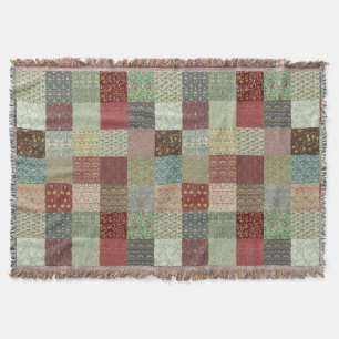 Couvertures vintages de patchwork d'héritage