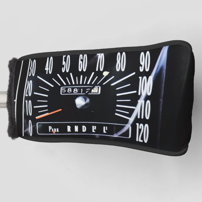 Couvre-club De Golf 1968 Classic Car Speedometer (Devant)