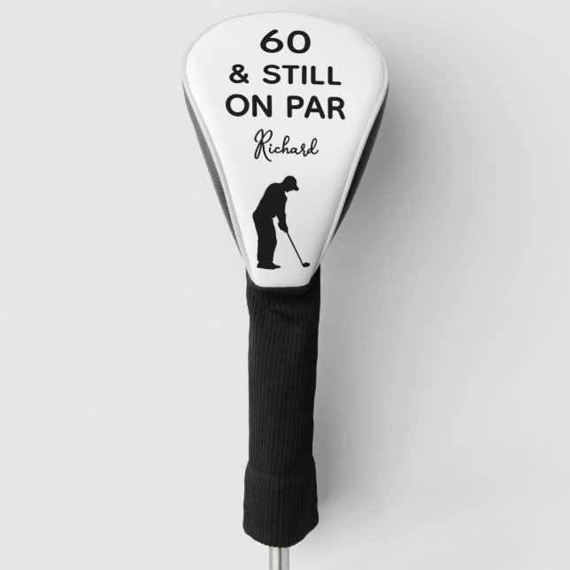 Couvre-club De Golf 60e Anniversaire Hommes Golfer Funny Custom (Devant)