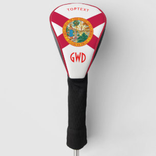 Couvre-club De Golf A personnalisé votre drapeau d'état de la Florid