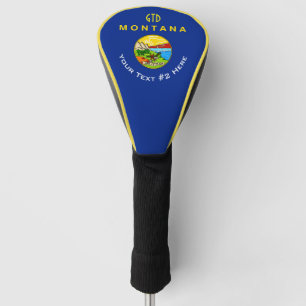 Couvre-club De Golf A personnalisé votre drapeau d'état du Montana des