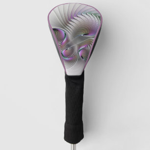 Couvre-club De Golf Abstrait moderne Shy Imaginaire Figure Fractal Art