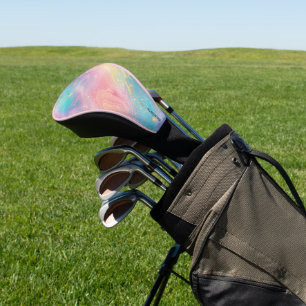 Couvre-club De Golf Abstrait Pastel Parties scintillant Motif sans cou