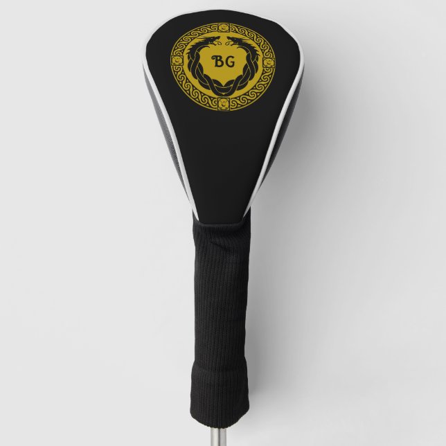 Couvre-club De Golf Accessoire de golf Fantastique Dragon (Devant)