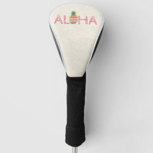 Couvre-club De Golf Adorable Aloha Hawaiian Striped Pineappy Golf He