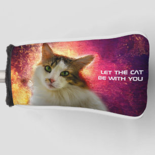 Couvre-club De Golf Adorable Cute Calico Cat