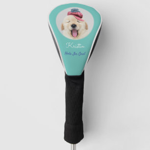 Couvre-club De Golf Adorable Fluffy Dog & Cat Personnaliser le message