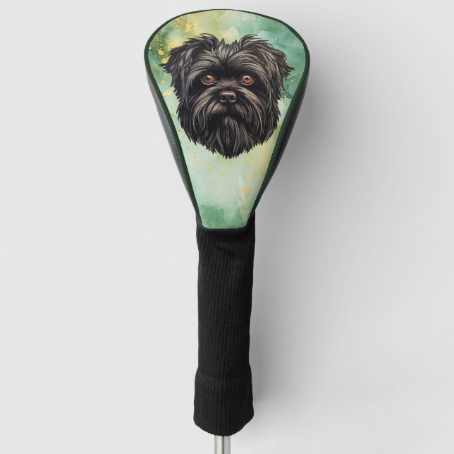 Couvre-club De Golf Affenpinscher Monkey Dog Affens Terrier (Devant)
