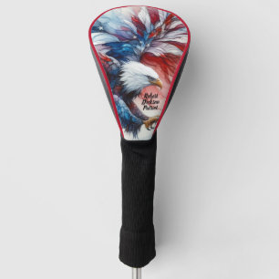 Couvre-club De Golf Aigle américain patriotique