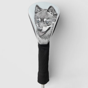 Couvre-club De Golf Alaskan Klee Kai Peinture - Cute Original Chien Ar
