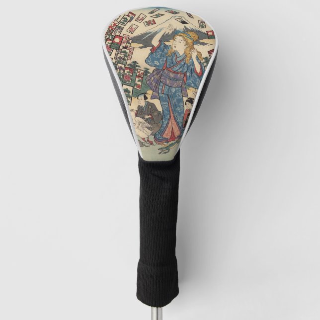 Couvre-club De Golf Alice Lost in Japan | Ukiyo-e Floating Wonderland (Devant)