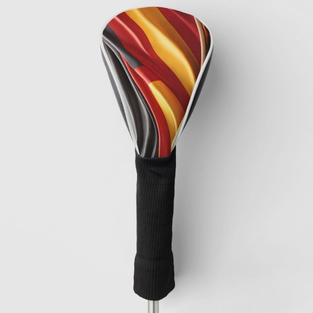 Couvre-club De Golf Allemagne drapeau texture soie (Devant)