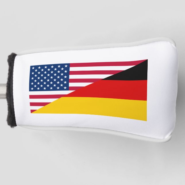 Couvre-club De Golf Allemand American Pride US Allemagne Drapeau Golf (Devant)