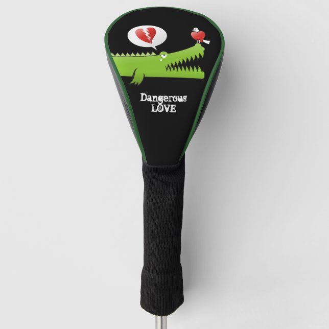 Couvre-club De Golf Alligator en amour (Devant)