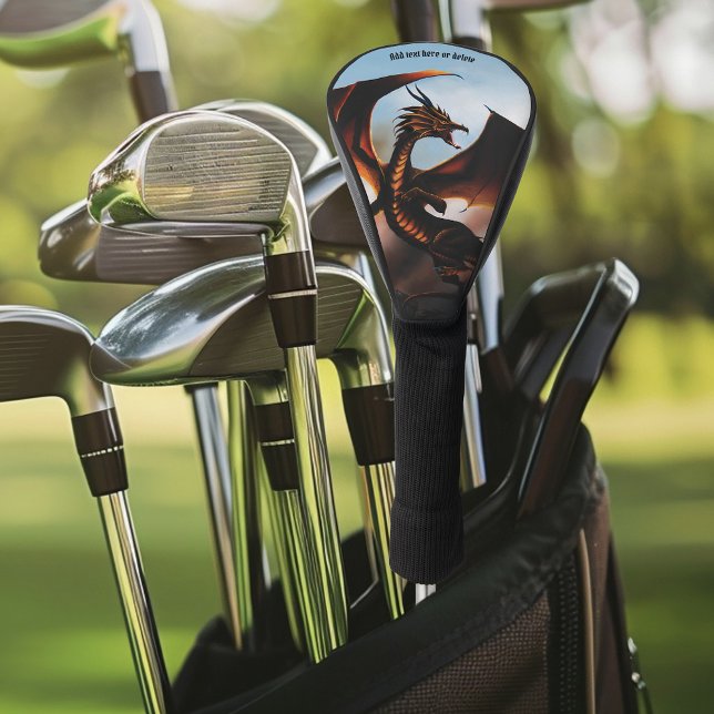 Couvre-club De Golf Amber Dragon Imaginaire (Créateur téléchargé)