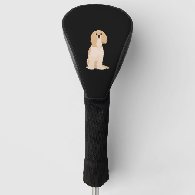 Couvre-club De Golf American Cocker Illustration Spaniel ! (Devant)