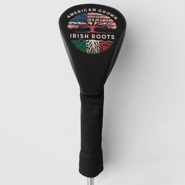 Couvre-club De Golf American Grown Irish Roots St Patrick's Day (Devant)