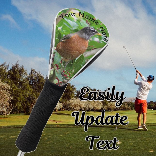 Couvre-club De Golf American Robin - Driver Golf Club Cover (American Robin Golf Club cover)