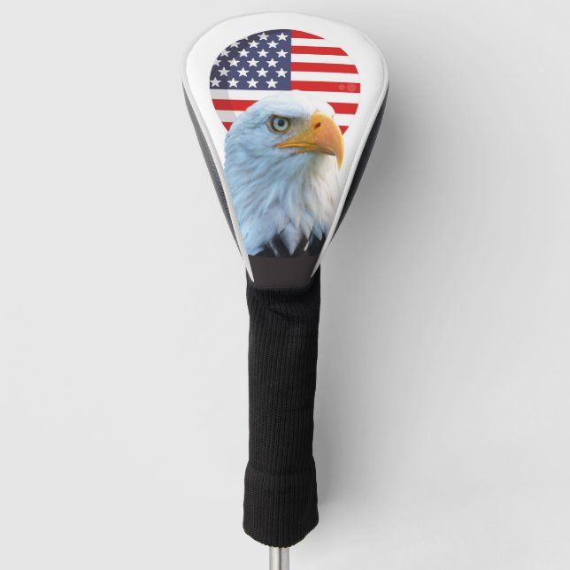 COUVRE-CLUB DE GOLF AMÉRIQUE PAGE BALD EAGLE (Devant)