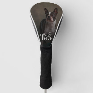 Couvre-club De Golf Amour Moderne Photo Monogramme Chiens Animaux de C