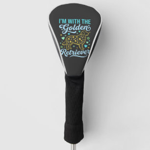 Couvre-club De Golf Amoureux de Golden Retriever Motif Crâne Halloween