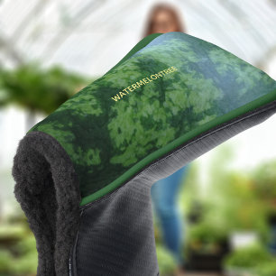 Couvre-club De Golf Amusant Motif Abstrait de pastèque verte