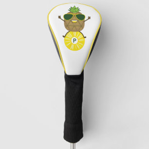 Couvre-club De Golf Ananas cool Dude Rolling sur une anneaux d'ananas