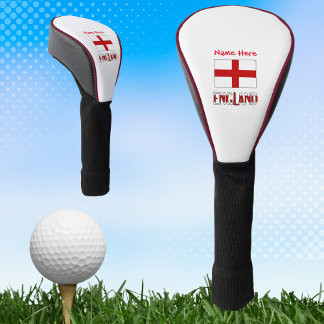 Couvre-club De Golf Anglais Drapeau Rouge Personnalisation