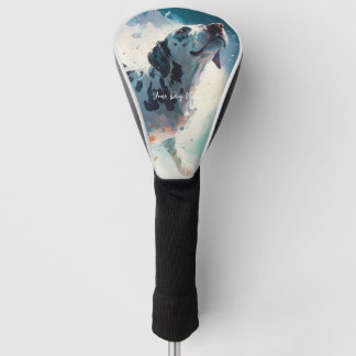 Couvre-club De Golf Anglais Pointer chien nager dans l'eau 003