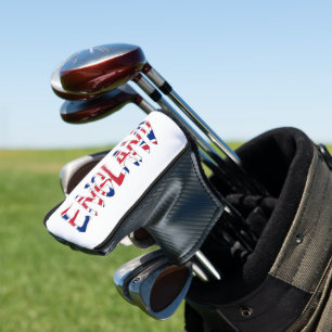 Couvre-club De Golf Angleterre superposée sur Union Jack Flag pccnt