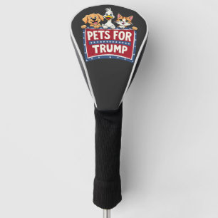 Couvre-club De Golf Animaux de compagnie pour Trump Cats Maga Dogs Ele