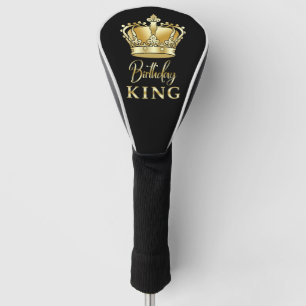 Couvre-club De Golf Anniversaire King Gold Couronne Royal Queen Luxe P