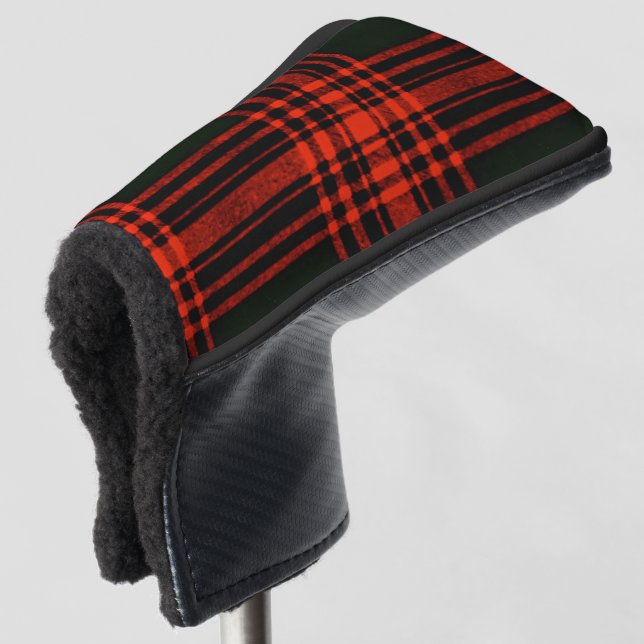 Couvre-club De Golf Antique Menzies Chasse Tartan Plaid Motif (Devant 3/4)