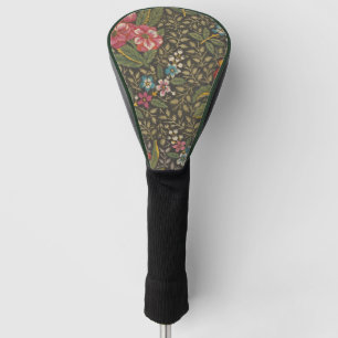Couvre-club De Golf Antique Toile de Jouy motif floral français