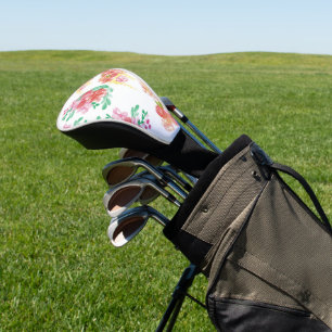 Couvre-club De Golf Aqua fleur