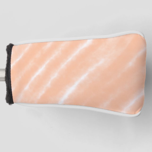Couvre-club De Golf Aquarelle couleur Fuzz Peach Motif Abstrait (Devant)