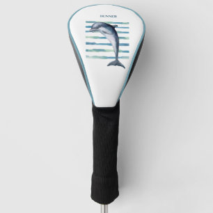 Couvre-club De Golf Aquarelle DOLPHIN