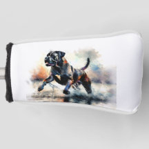 Aquarelle puissante Canne Corso chien