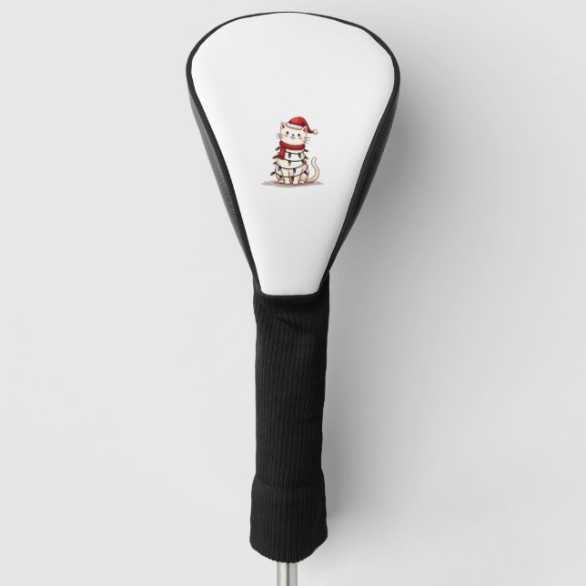 Couvre-club De Golf Arbre de Noël Chat Noël (1) (Devant)