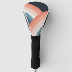 Couvre-club De Golf Arc-en-ciel coloré à double rétro