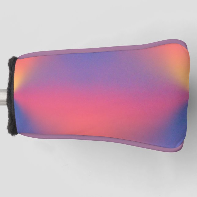 Couvre-club De Golf Arc-en-ciel des couleurs Formes diamant (Devant)