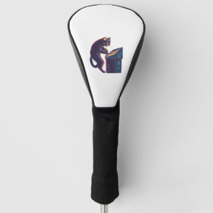 Couvre-club De Golf Arcade Meowster - Nostalgale Gamer Cat